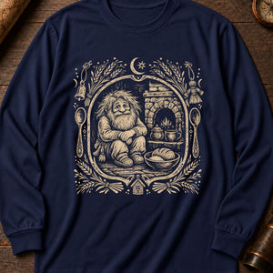 Domovoi Hearth Keeper Long Sleeve Shirt — True Navy