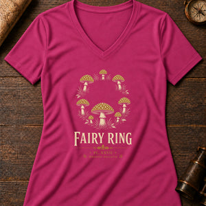 Fairy Ring Specimen Women's V-Neck Tee — berry