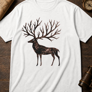 Cave Art Stag — white