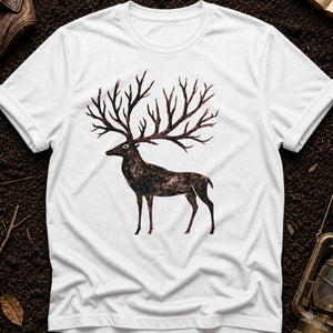 Cave Art Stag — white