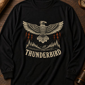 Thunderbird Omen Long Sleeve Shirt — Black