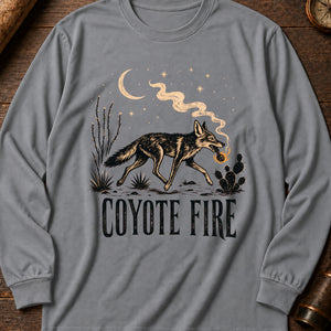 Coyote Fire Long Sleeve Shirt — Grey