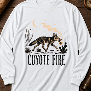 Coyote Fire Long Sleeve Shirt — White