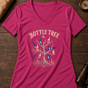 Bottle Tree Women's V-Neck Tee — berry