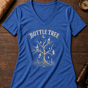 Bottle Tree Women's V-Neck Tee — heather true royal
