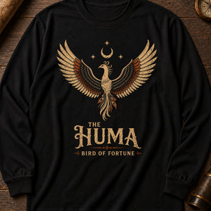 Huma Bird Long Sleeve Shirt — Black