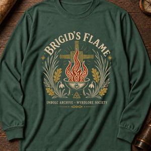 Brigid Flame Long Sleeve Shirt — Blue Spruce