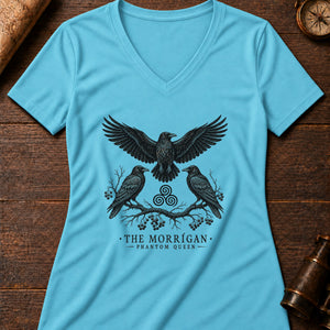 Morrigan Crows Women's V-Neck Tee — turquoise