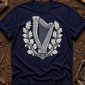 The Dagda's Harp — true navy (WS_mockup1b 16)