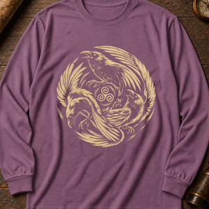 Morrígan's Omen Long Sleeve Shirt — Berry