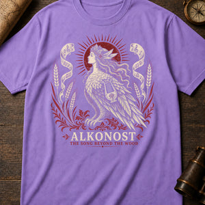 Alkonost songbird — violet