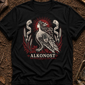 Alkonost songbird — black
