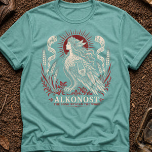 Alkonost songbird — seafoam