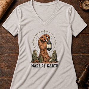 Golem guardian Women's V-Neck Tee — heather dust
