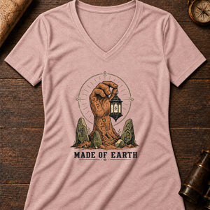 Golem guardian Women's V-Neck Tee — heather peach