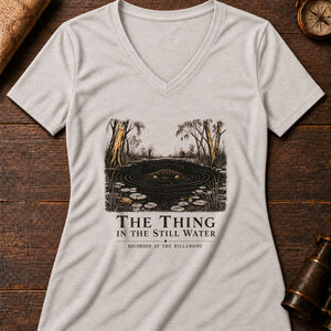 Bunyip Billabong Women's V-Neck Tee — heather dust