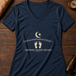 Salt Line Threshold Women's V-Neck Tee — heather navy