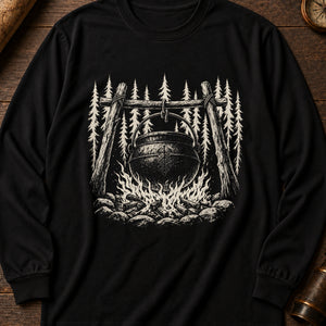 The Yule Ogress Long Sleeve Shirt — Black