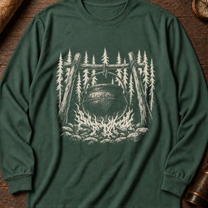 The Yule Ogress Long Sleeve Shirt — Blue Spruce