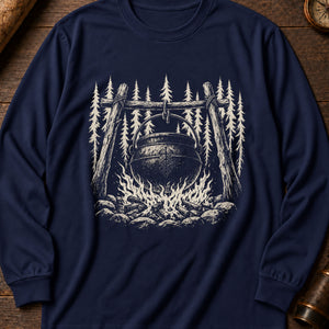 The Yule Ogress Long Sleeve Shirt — True Navy