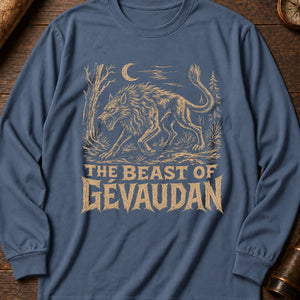 Beast of Gévaudan Long Sleeve Shirt — Blue Jean