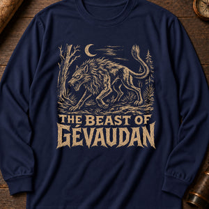 Beast of Gévaudan Long Sleeve Shirt — True Navy