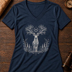 The White Stag Women's V-Neck Tee — heather navy
