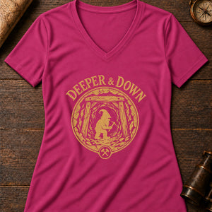Cornish Knockers Women's V-Neck Tee — berry