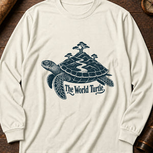 The World Turtle Long Sleeve Shirt — Ivory