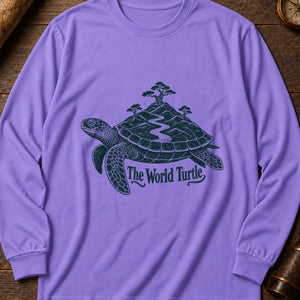 The World Turtle Long Sleeve Shirt — Violet