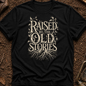 Raised by Old Stories — black