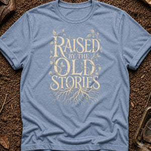 Raised by Old Stories — blue jean