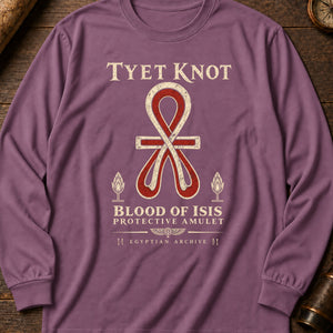 Tyet Knot Long Sleeve Shirt — Berry