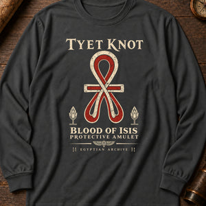 Tyet Knot Long Sleeve Shirt — Pepper