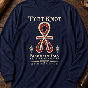 Tyet Knot Long Sleeve Shirt — True Navy