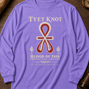 Tyet Knot Long Sleeve Shirt — Violet