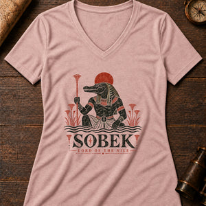 Sobek River Women's V-Neck Tee — heather peach