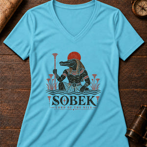 Sobek River Women's V-Neck Tee — turquoise