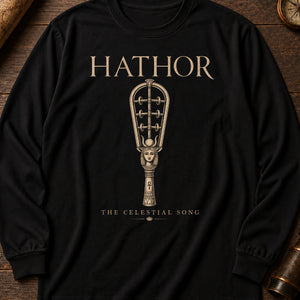 The Echo of Hathor Long Sleeve Shirt — Black