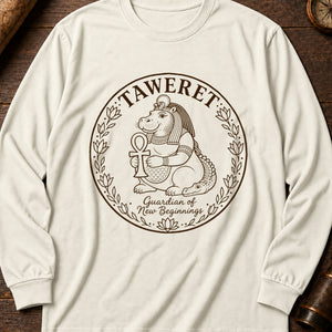 Taweret The Guardian Long Sleeve Shirt — Ivory