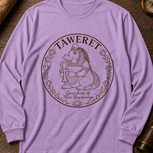 Taweret The Guardian Long Sleeve Shirt — Orchid