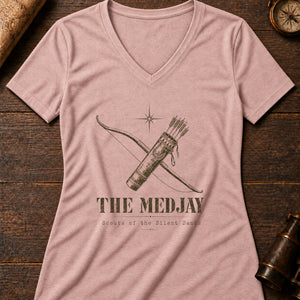 The Medjay Watch Women's V-Neck Tee — heather peach