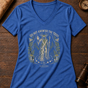 Leshy Boundary Women's V-Neck Tee — heather true royal