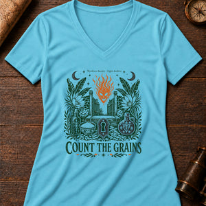 Soucouyant Flame Women's V-Neck Tee — turquoise