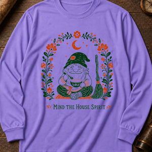 Little Domovoi Hearth Long Sleeve Shirt — Violet