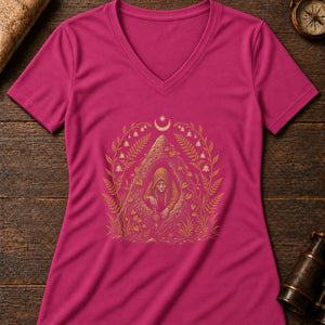 Nuno Punso Mound Women's V-Neck Tee — berry
