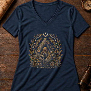 Nuno Punso Mound Women's V-Neck Tee — heather navy