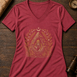 Nuno Punso Mound Women's V-Neck Tee — heather red
