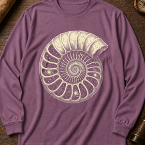 Ammonite Star Chart Long Sleeve Shirt — Berry