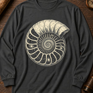 Ammonite Star Chart Long Sleeve Shirt — Pepper